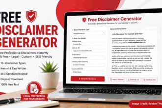 Free Disclaimer Generator for your online presence.