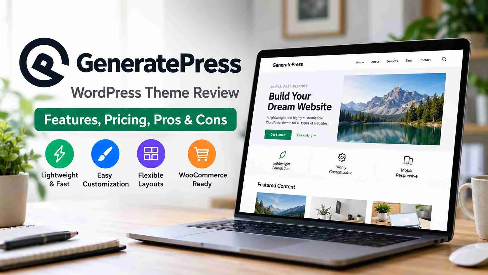 GeneratePress WordPress Theme Review